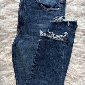 🌟 MOTHER The Stunner Zip Two Step Fray Color: Girl Crush Size 30🌟